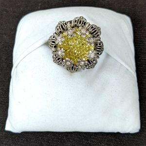 VTG OLLIPOP RHINESTONE STATEMENT RING